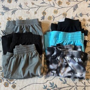 Nike Kids Shorts Set in Black, Gray, and Blue